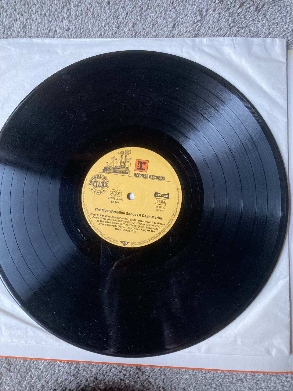 LP Dean Martin The most beautiful songs of Dean Martin