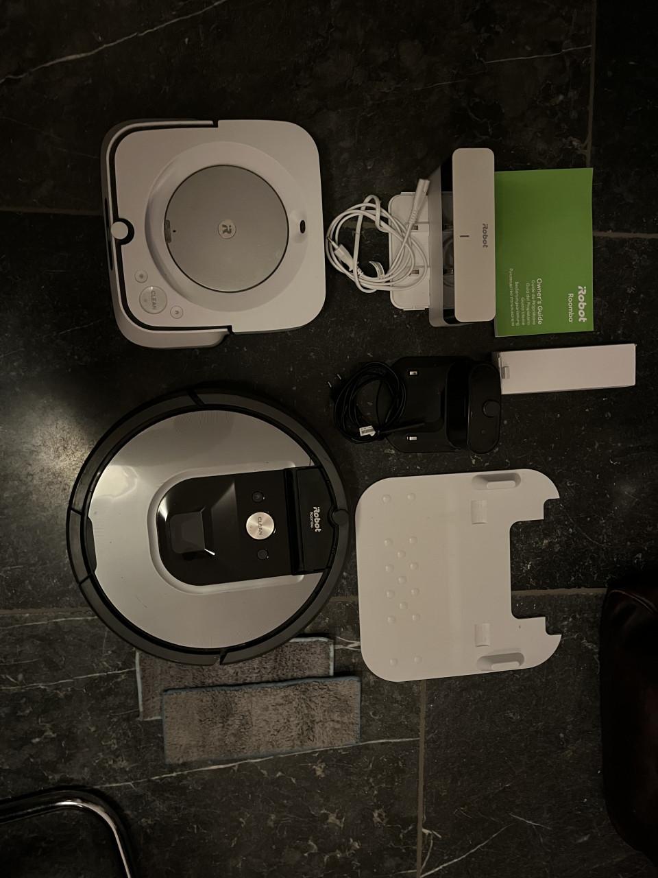 Roomba+ Braava robotstofzuiger+ dweiler