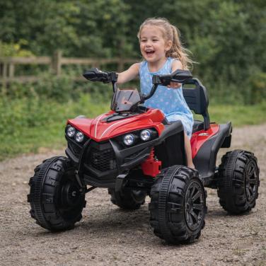 Elektrische KinderQuad 12V – SPEEDYSPARK Quad | Rood