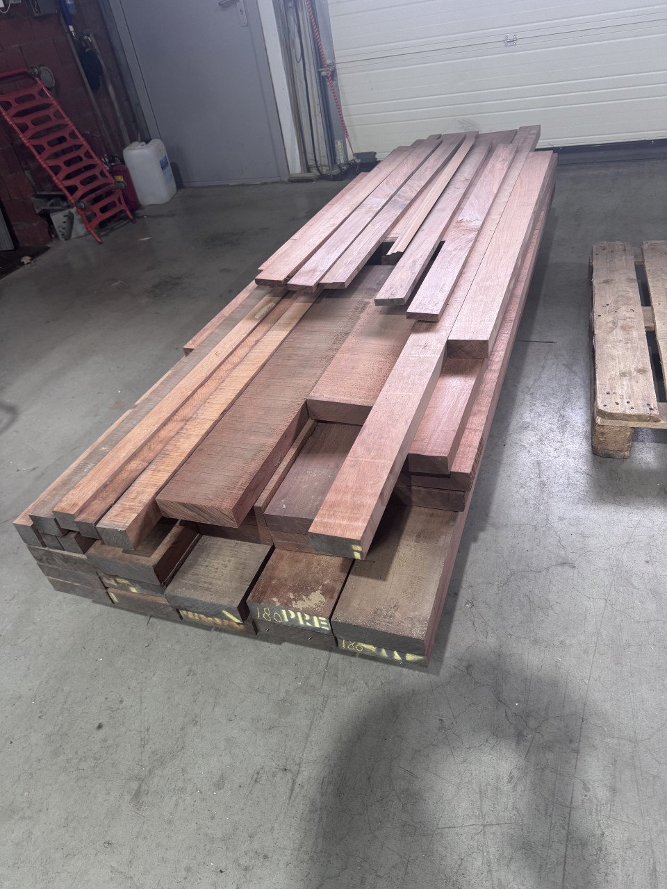 Partij Jatoba hout - 1e kwaliteit