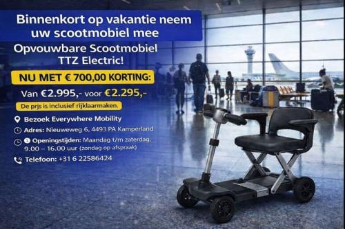 Binnenkort op vakantie? Neem uw scootmobiel mee!