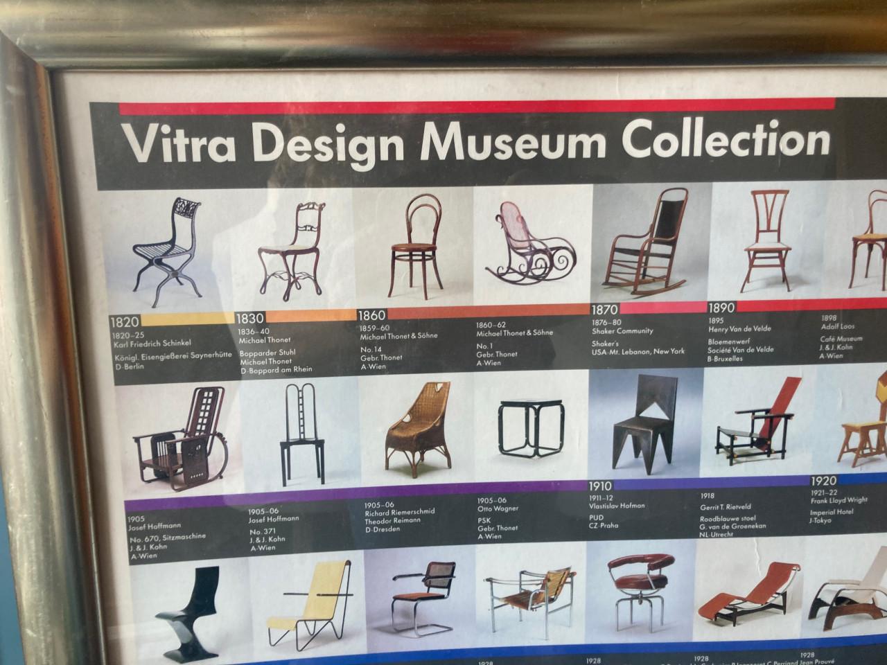 Vitra Design Museum Collection stoelenposter