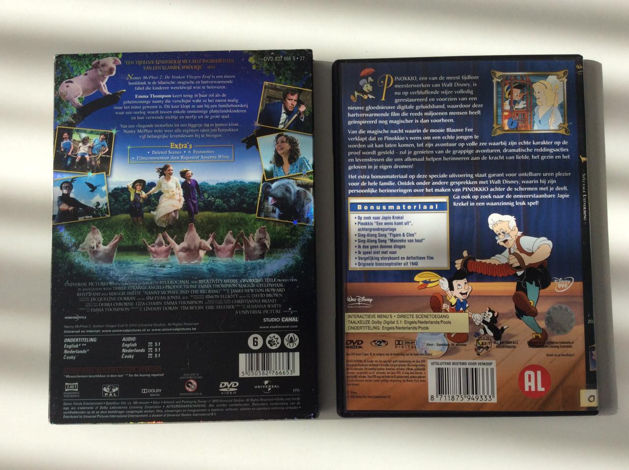 Veel verschillende DVD’s.