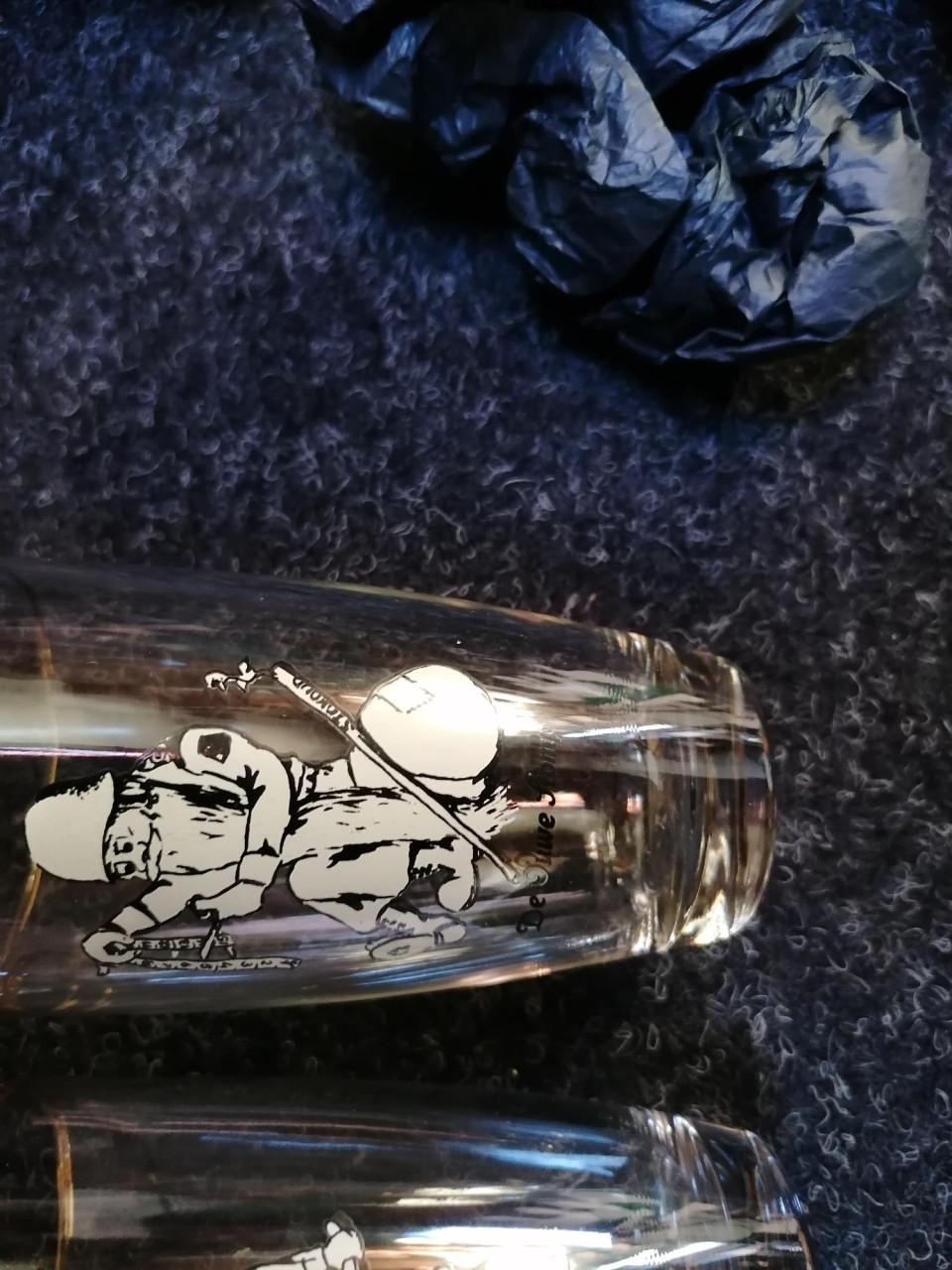 Ouwe stomp glazen 6 stuks uit de jaren 80