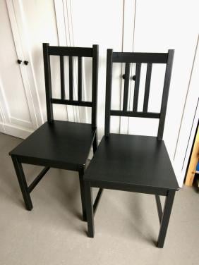 Eetkamerstoel Stefan Ikea zwart