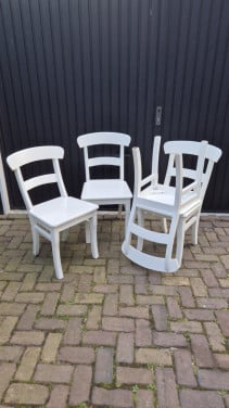 Houten eetkamer stoelen