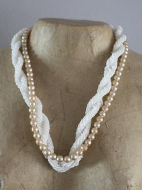 Parelketting met kralen ketting