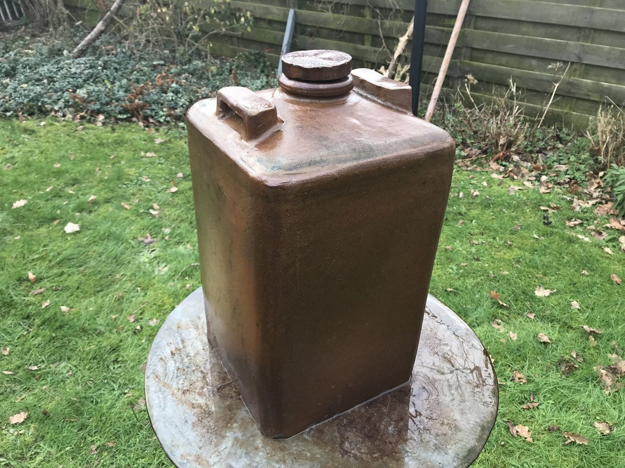 Keramiek fles,groot model,gesigneerd