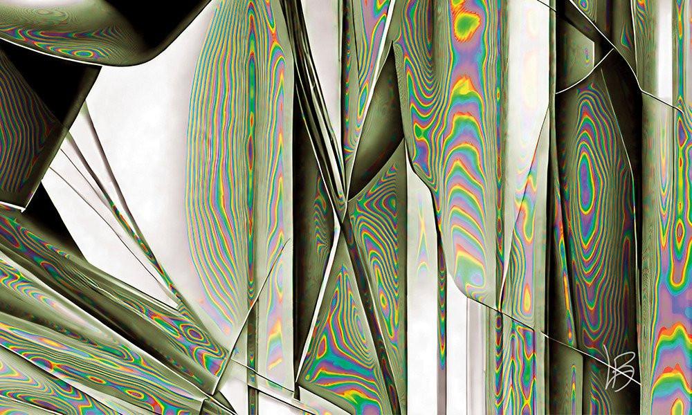 " Glance " Unieke editie 1/1 - Digitaal schilderij / Giclee - Formaat 60x60