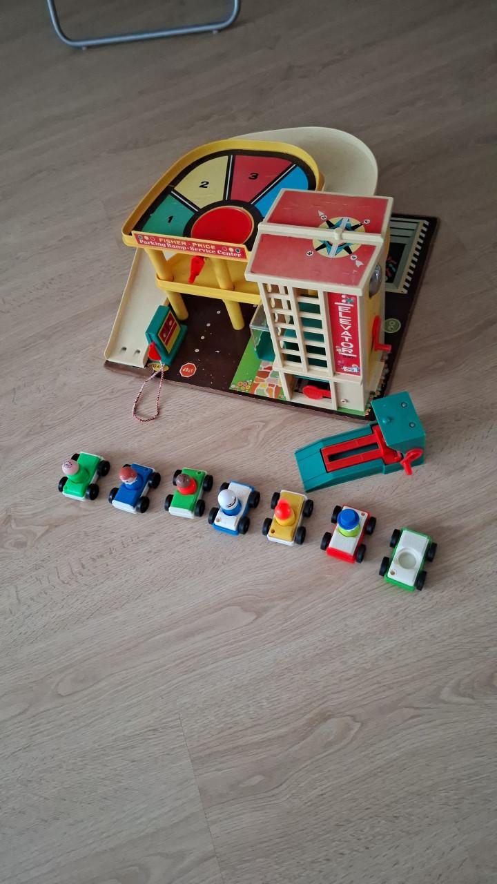 Vintage Fisher Price garage.