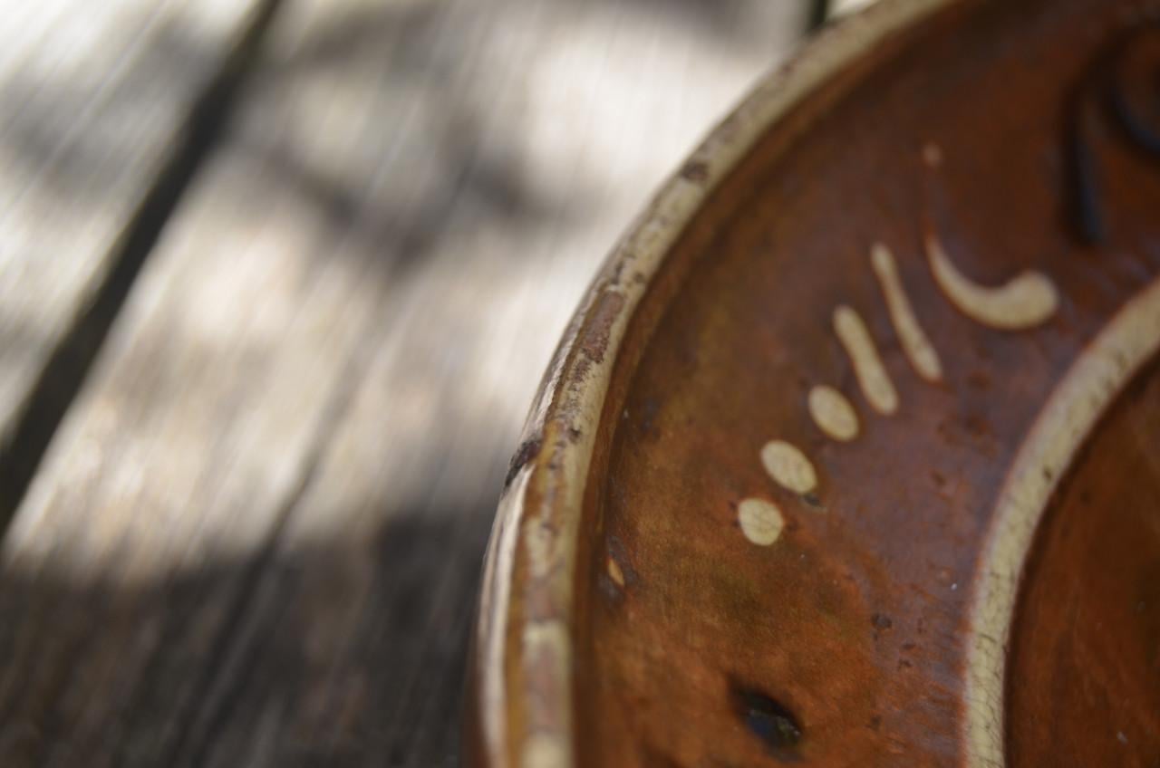 Grote 19e eeuwse schotel uit de Elzas