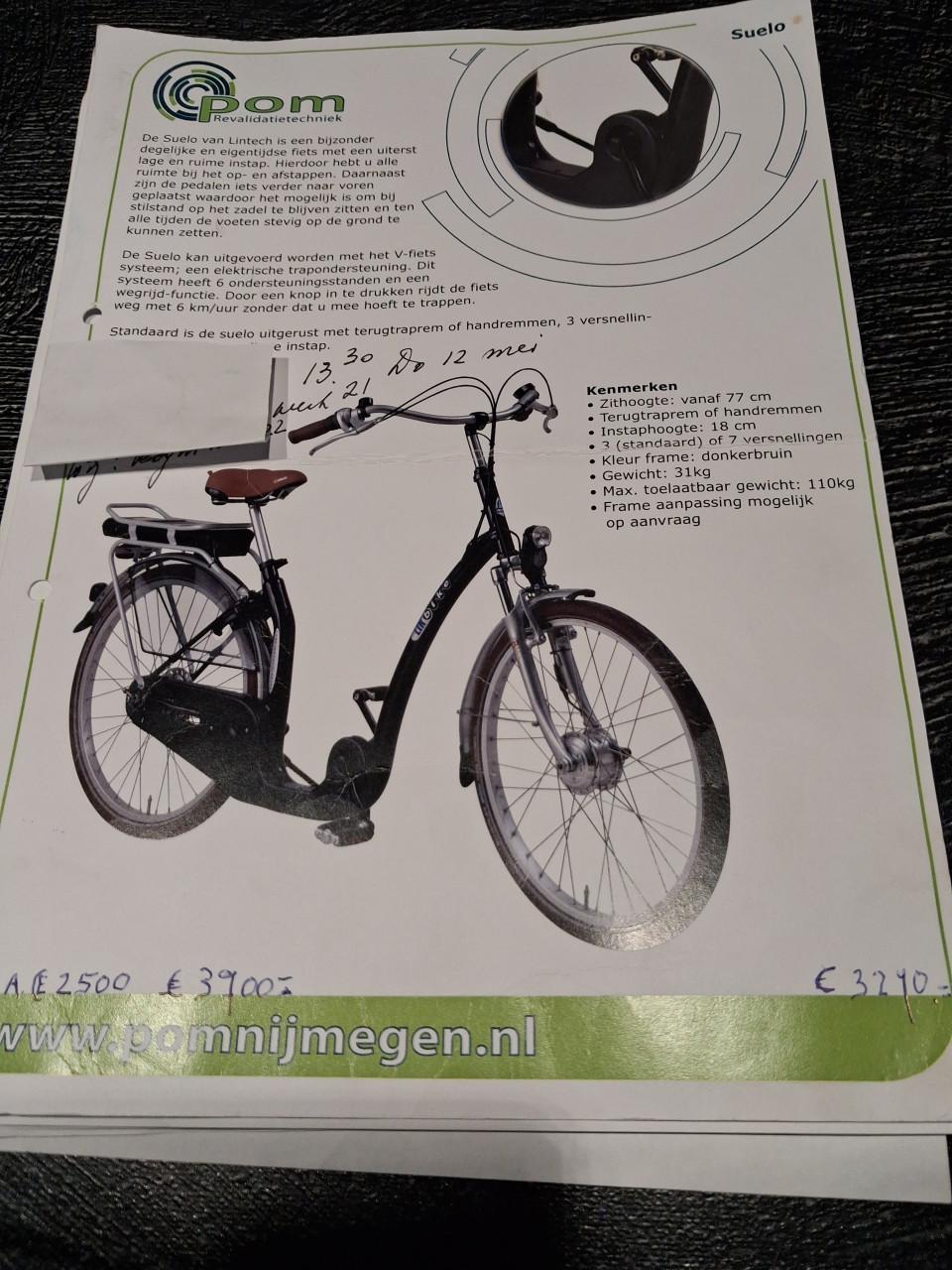 Ebike met extra lage instap