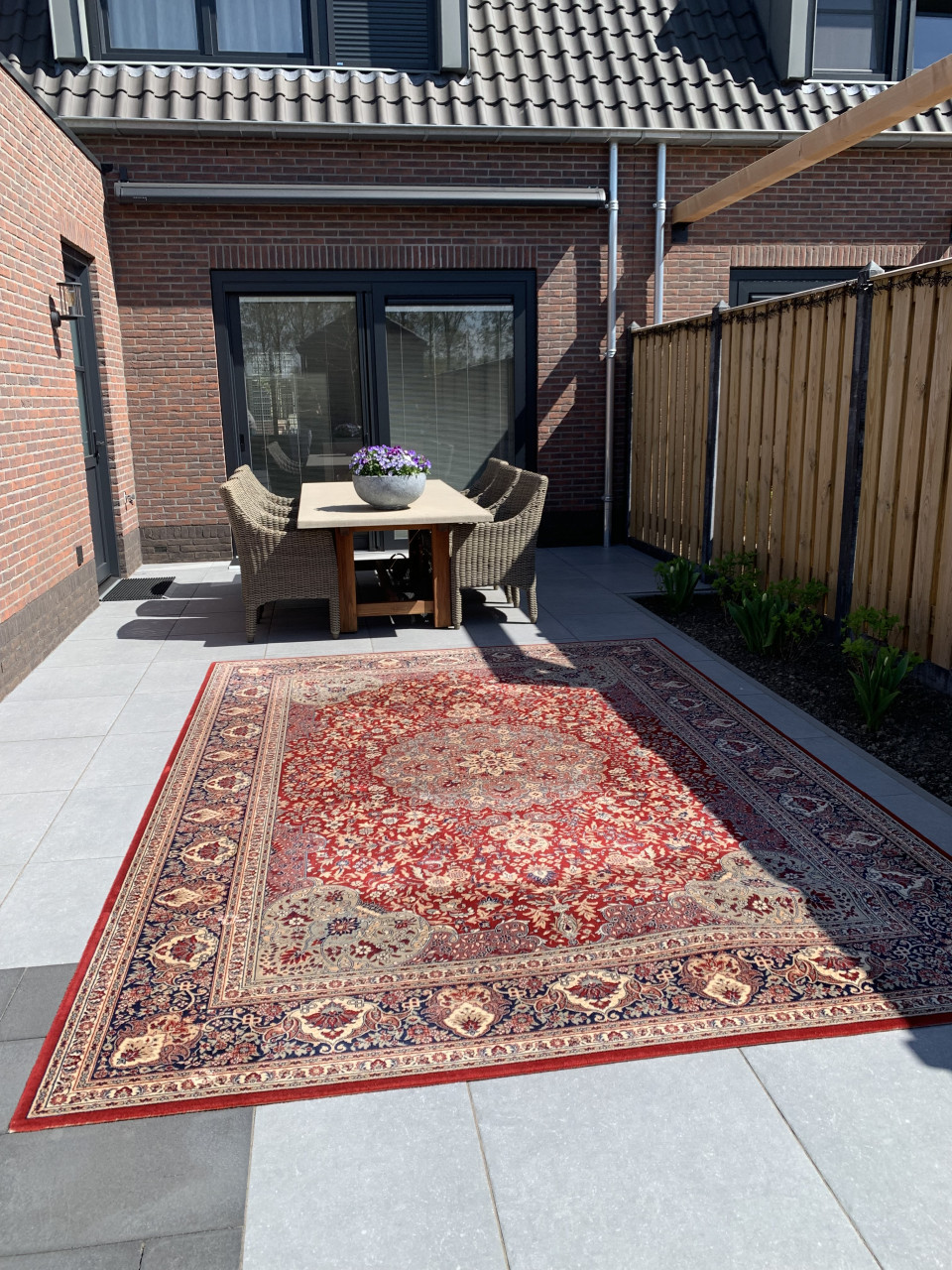 ✨Schitterend Vintage Vloerkleed Louis de Poortere✨Rood-Bruin✨