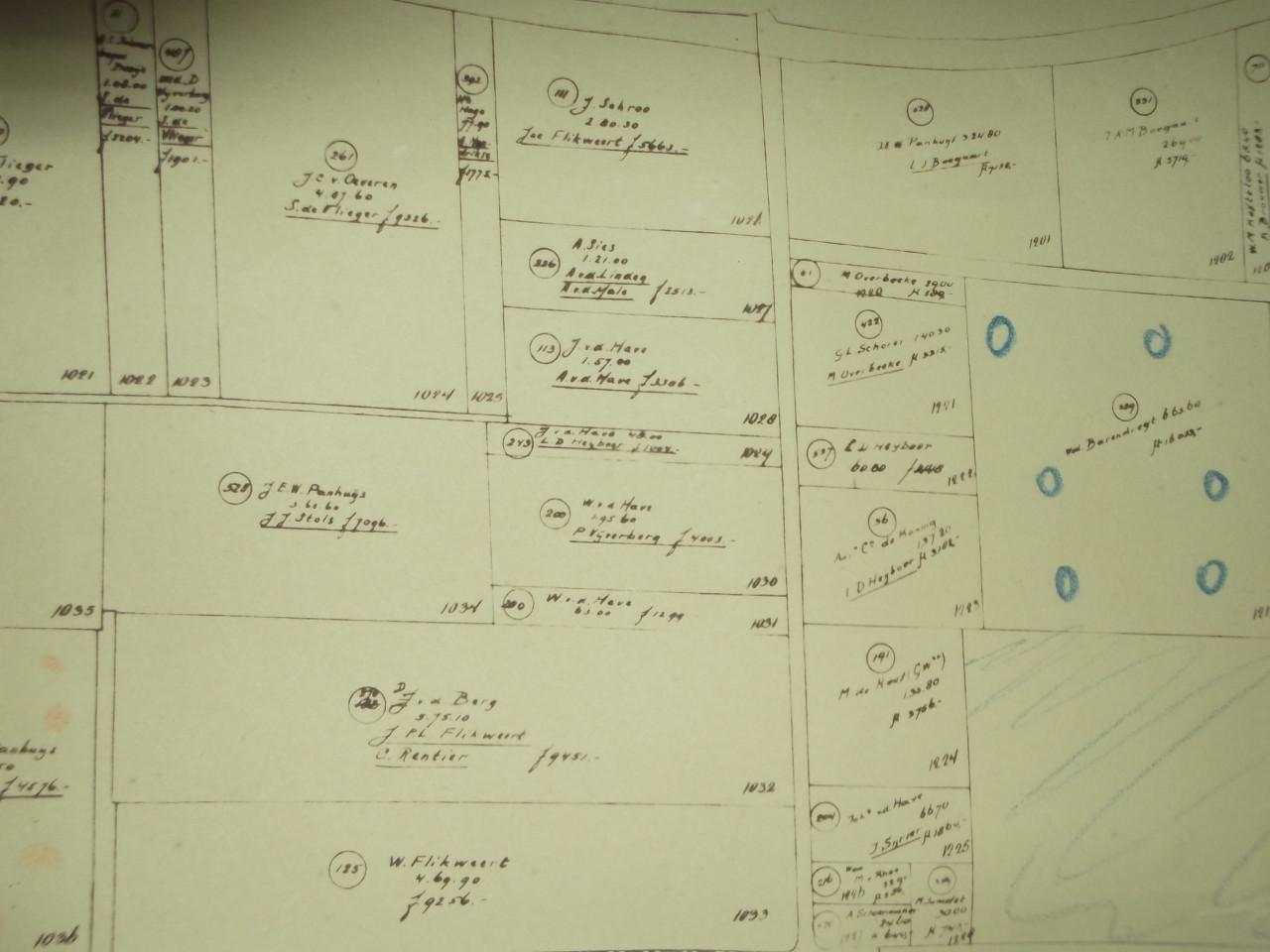 Oude landkaart Ouwerkerk