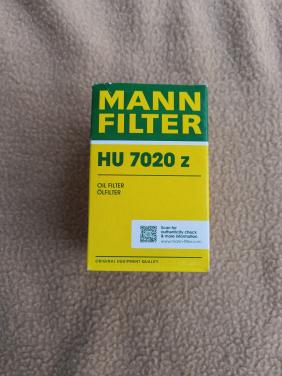 2x Oliefilter MANN HU 7020 Z