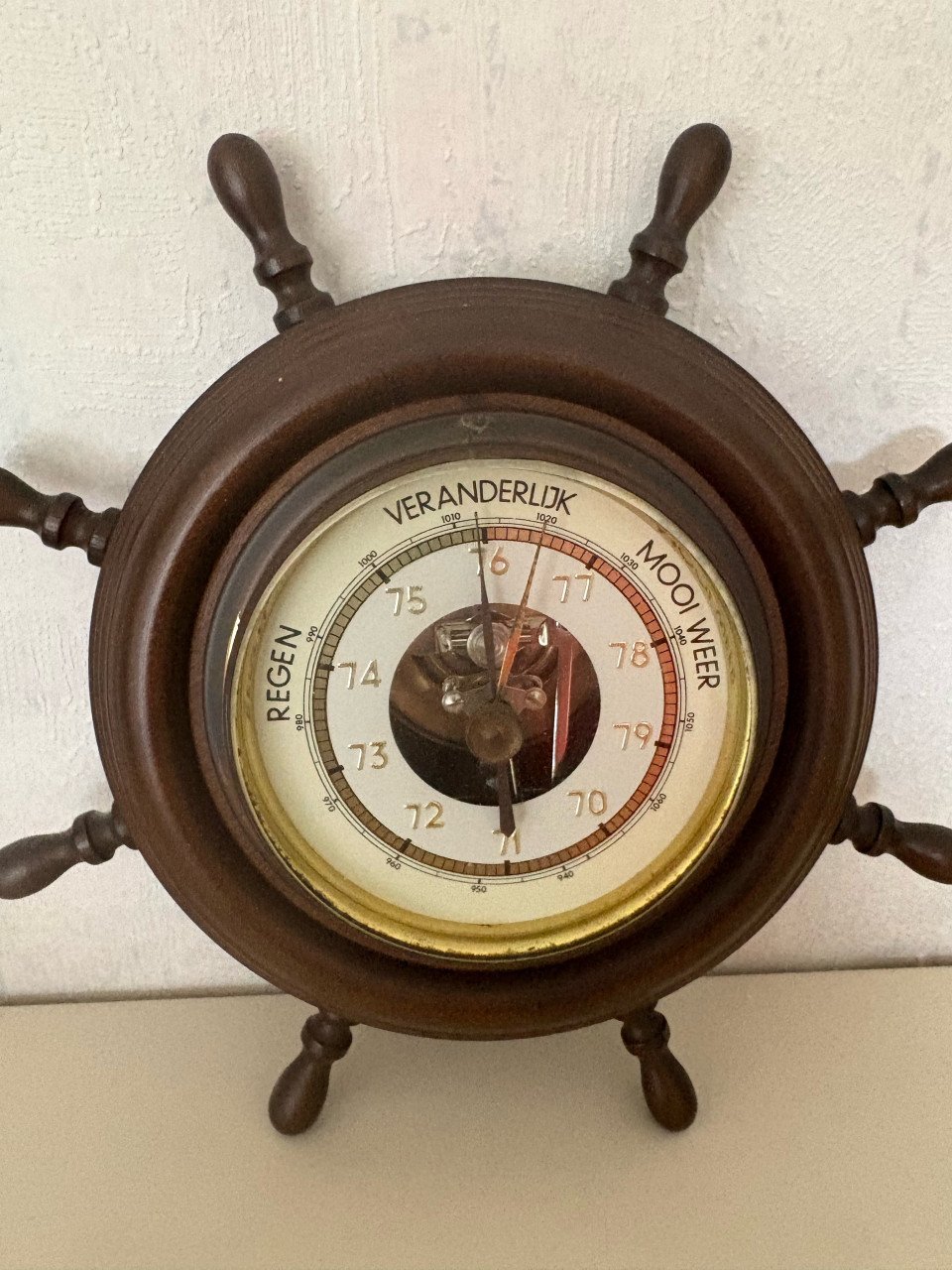 Barometer van hout/metaal