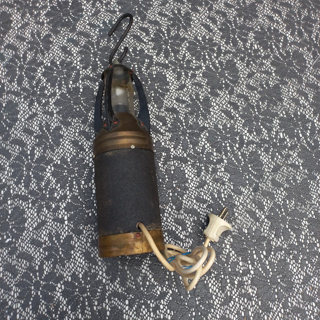 Oude mijnwerkerslamp.