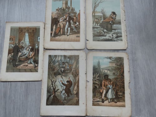 Oude steendruk platen