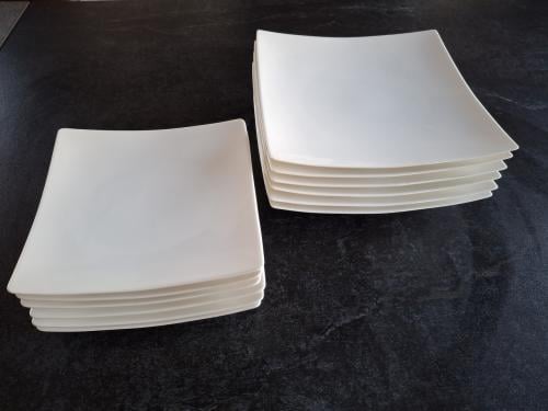 Set borden: 6x diner- en 6x ontbijtborden