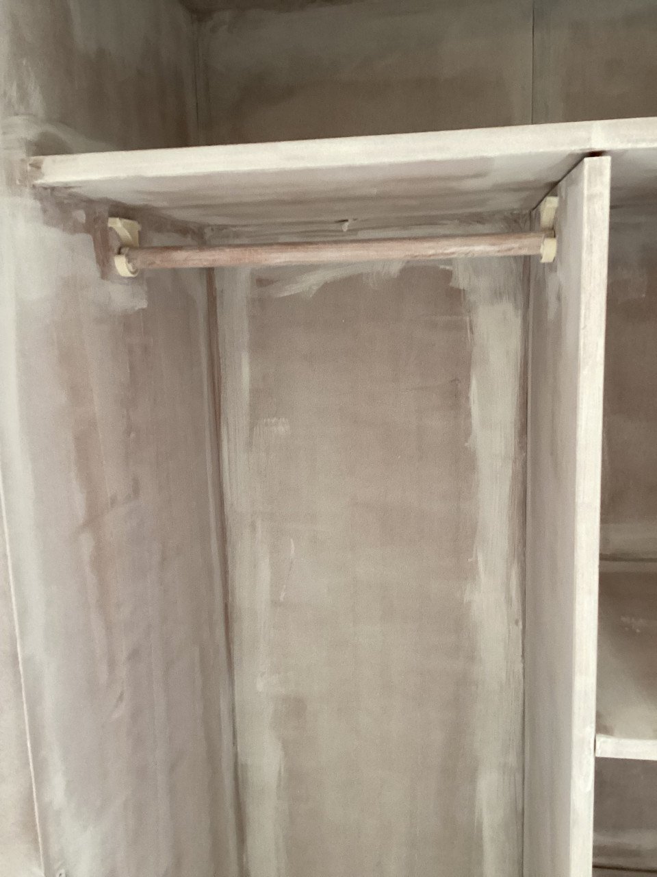 Brocante kast wit