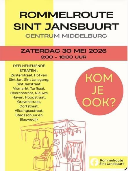 Rommelroute Sint Jansbuurt Middelburg  30-05-2026 9-16 uur