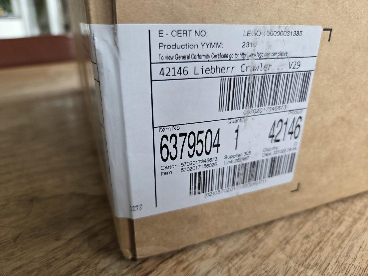 Lego 42146 Liebherr Crawler Crane LR 13000