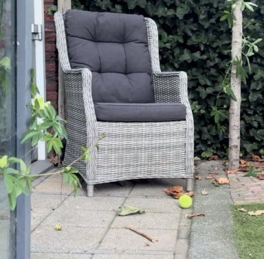 Tuinstoel grijs