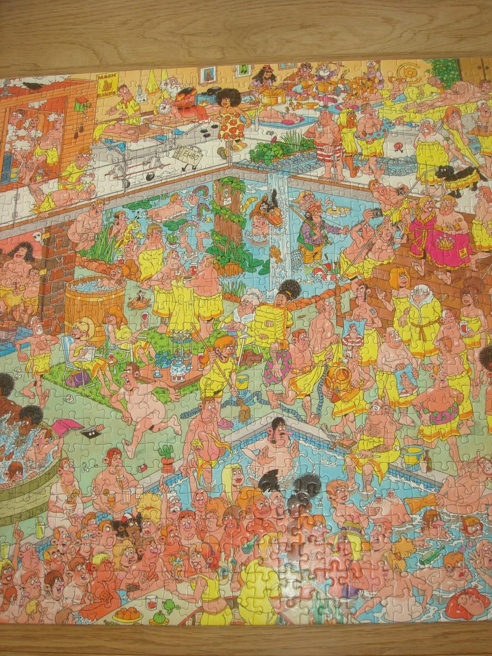 Te koop Complete Jan Van Haasteren puzzel Op hete kolen