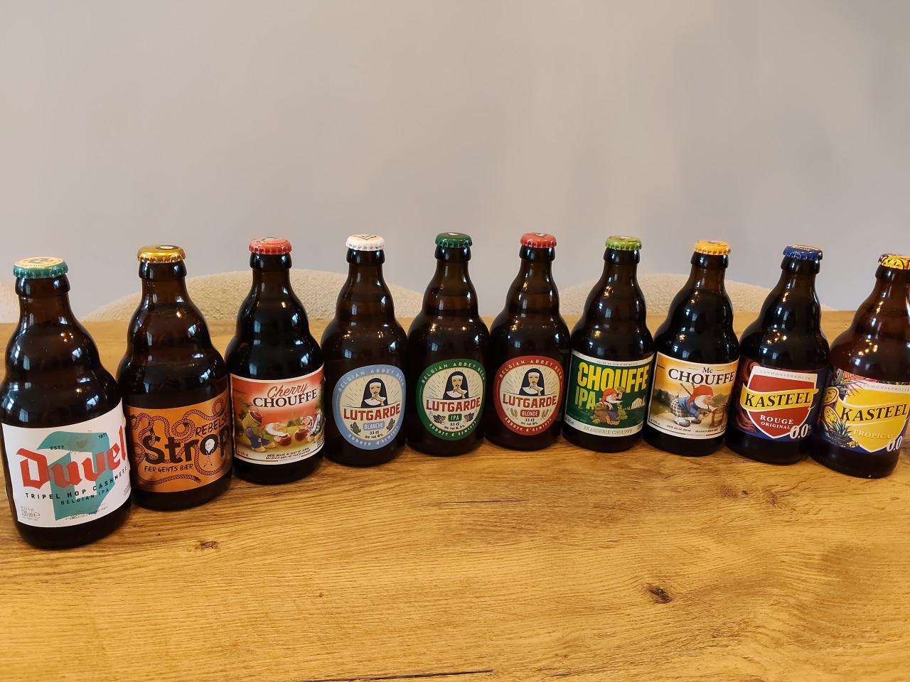 Uitzoeken ruim 100 flesjes speciaalbier voor €1 per fles