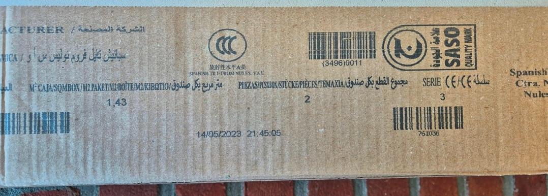 Porseleinen wandtegels, 60x120cm