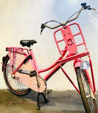 Damesfiets roze