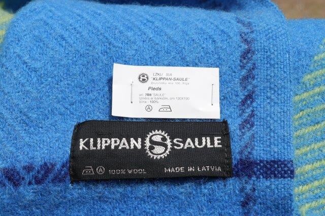 100 % wollen deken Kleur: Grijs-blauw geruit 130 x 180 cm zonder franje