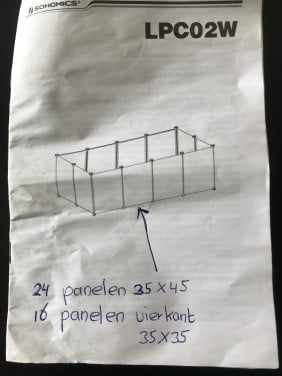 Zelfbouw ren voor kleine huisdieren