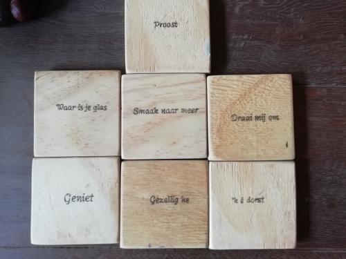 Houten onderzettertjes