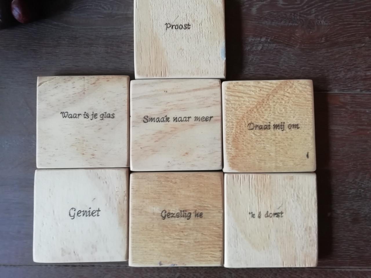 Houten onderzettertjes