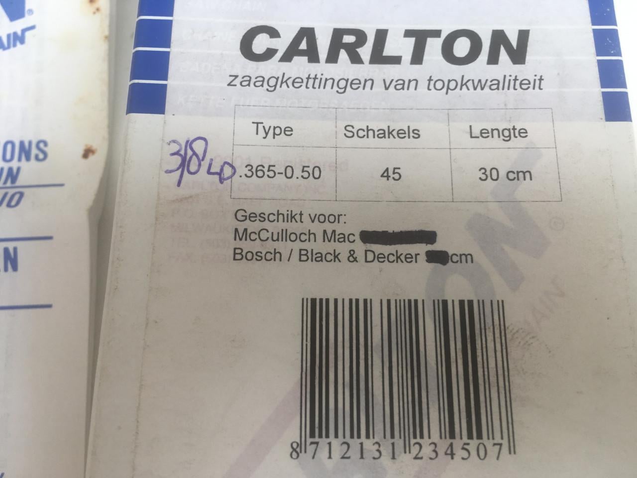 5X zaagketting voor kettingzaag dolmar, husqvarna etc  gloednieuw