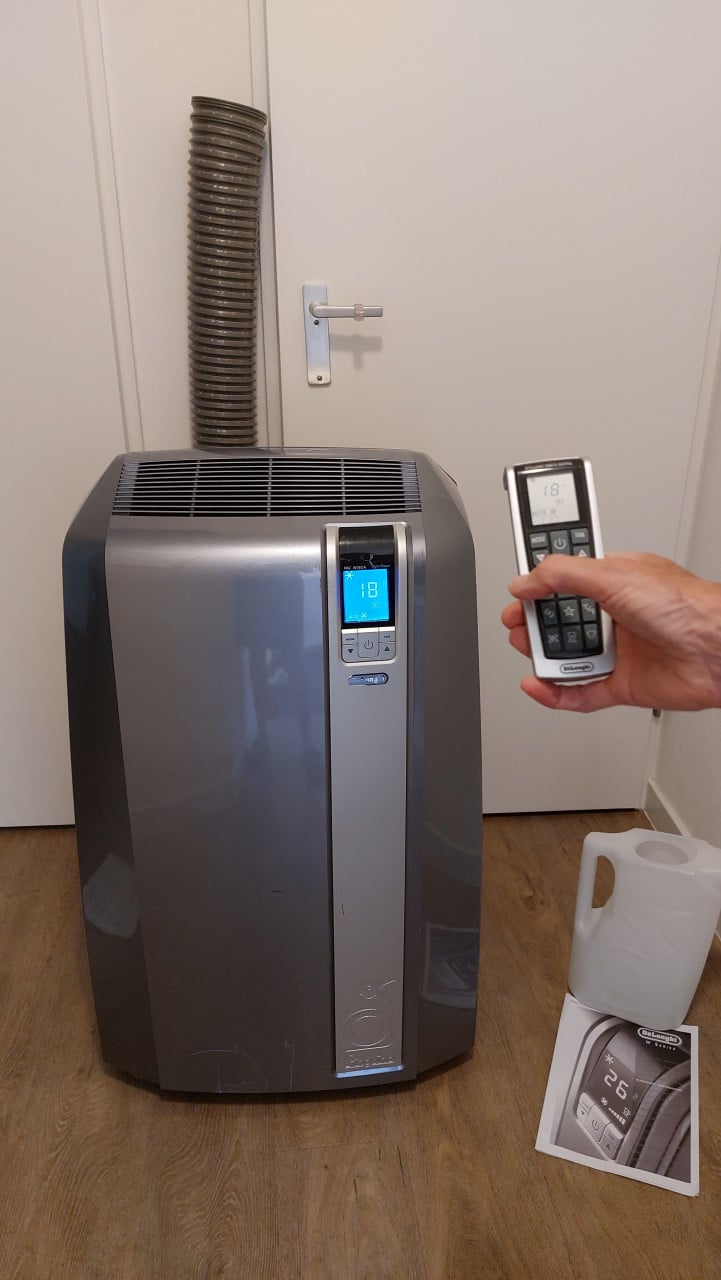 Mobiele Airconditioner Delonghi-met afstandsbediening-grote koelcapaciteit