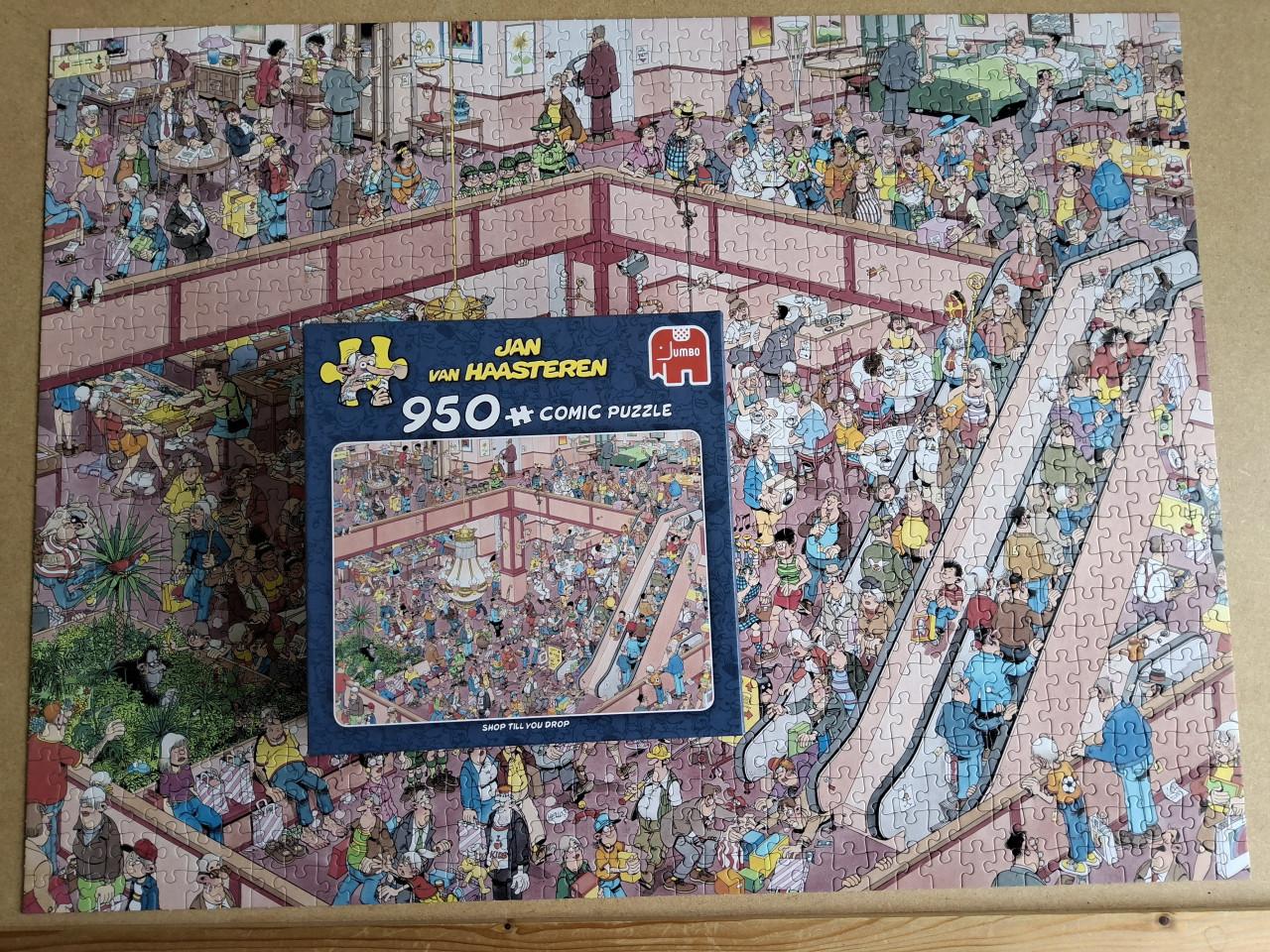 Jan van Haasteren puzzel:  Shop till you drop