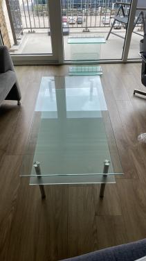 Glazen salontafel