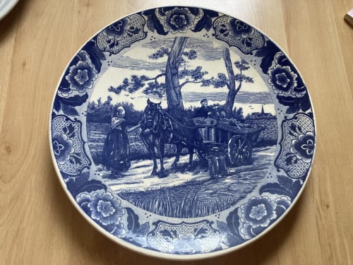 Delftsblauw bord groot