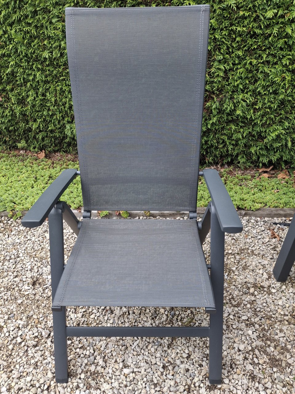 Aluminium tuinset met 4 stoelen