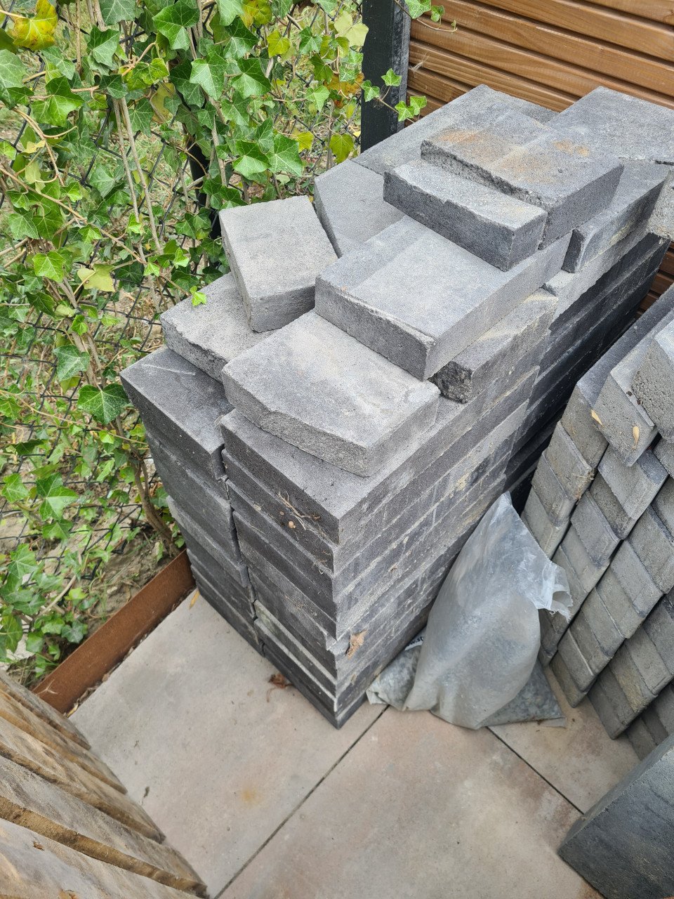 Betontegel 20x40x6 antraciet