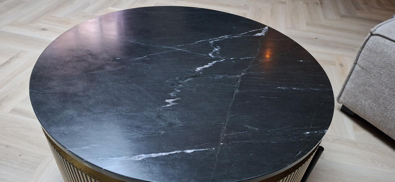 Richmond Interiors Ironville salontafel – zwart marmer/goud