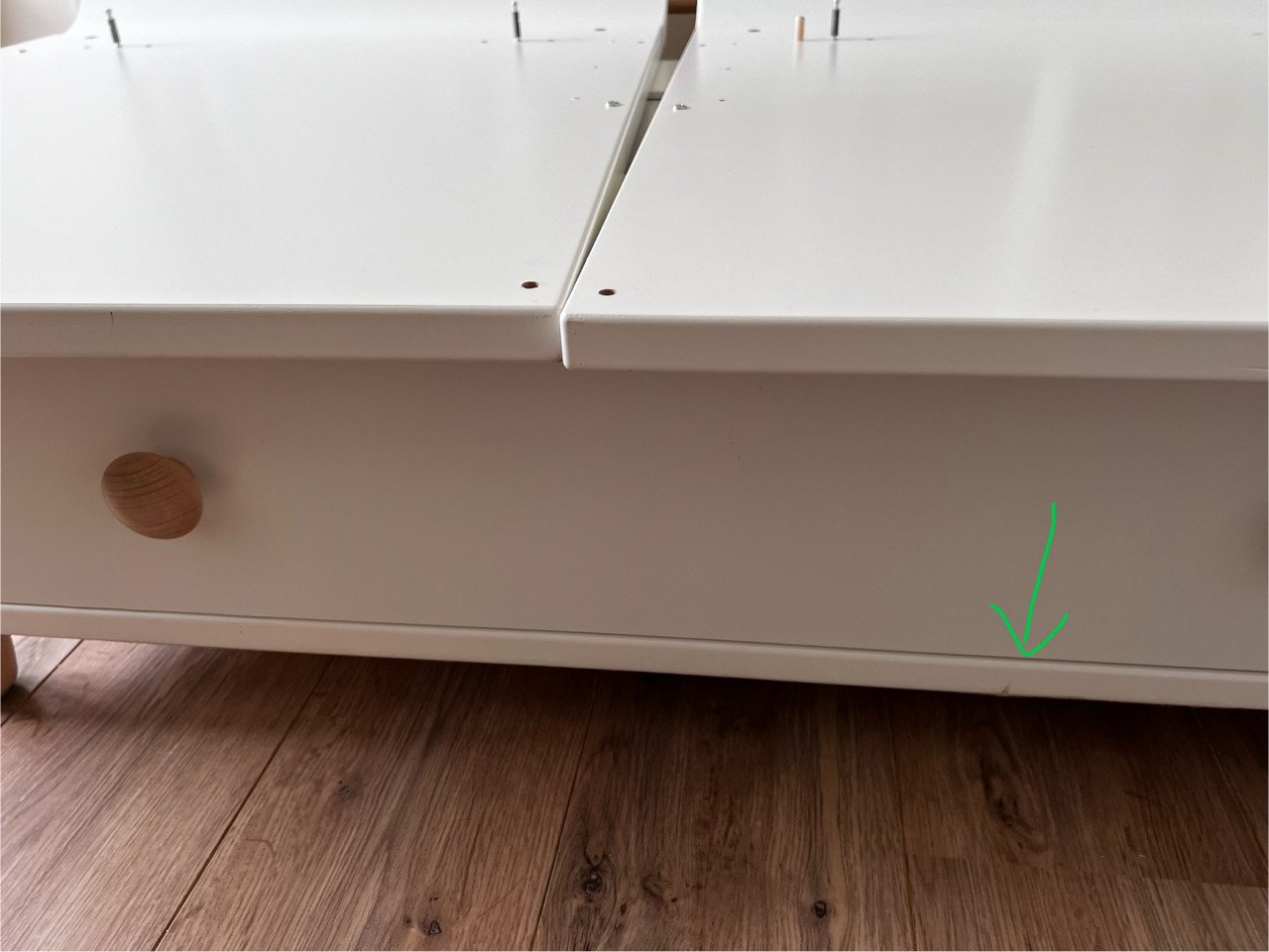 Babybedje + commode IKEA MYLLRA