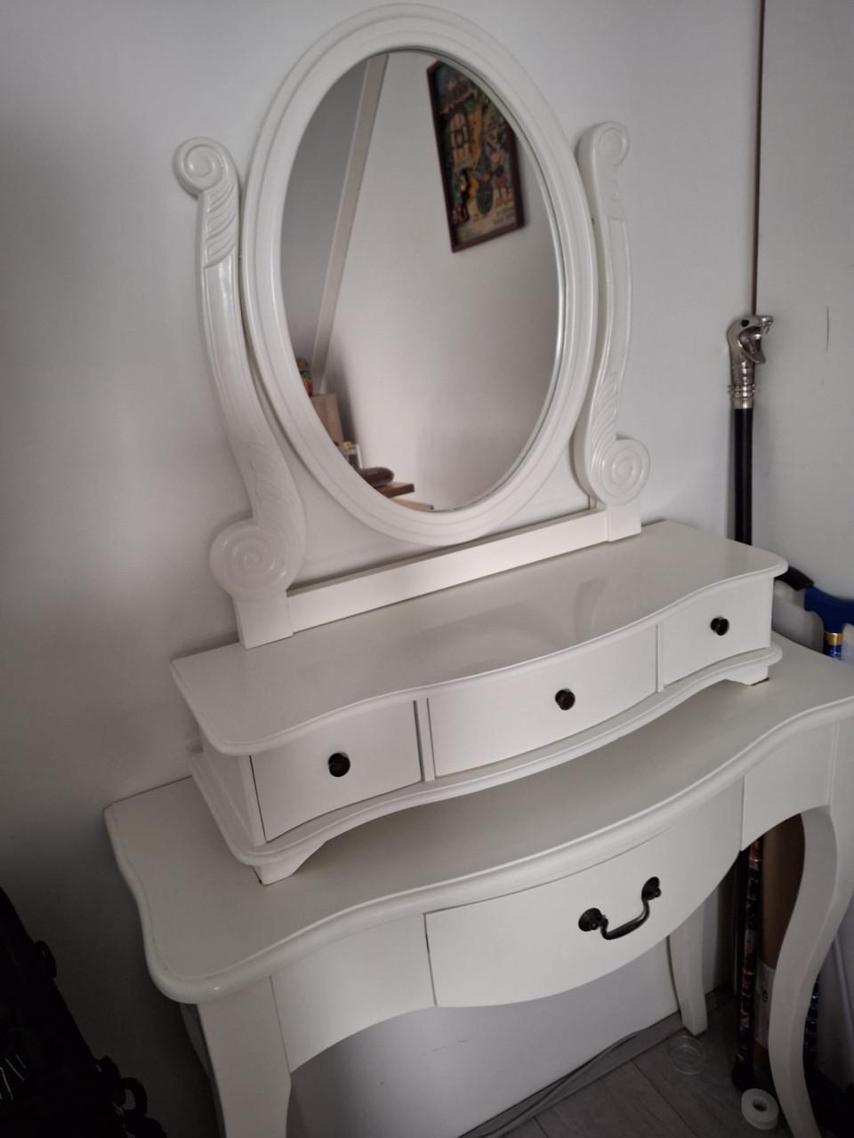 Kaptafel met spiegel