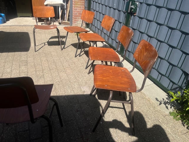 6 Kinderstoeltjes Pagholz