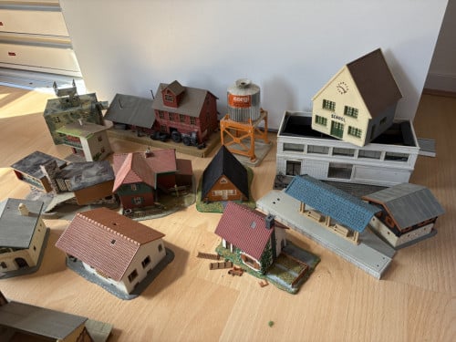 Modelspoor H0 huisjes set 2