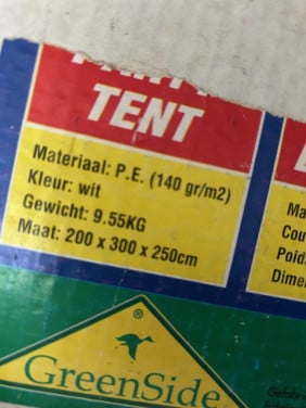 Partytent 2,5x3