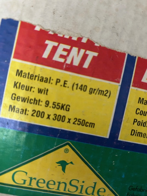 Partytent 2,5x3