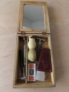 Antieke scheerdoos